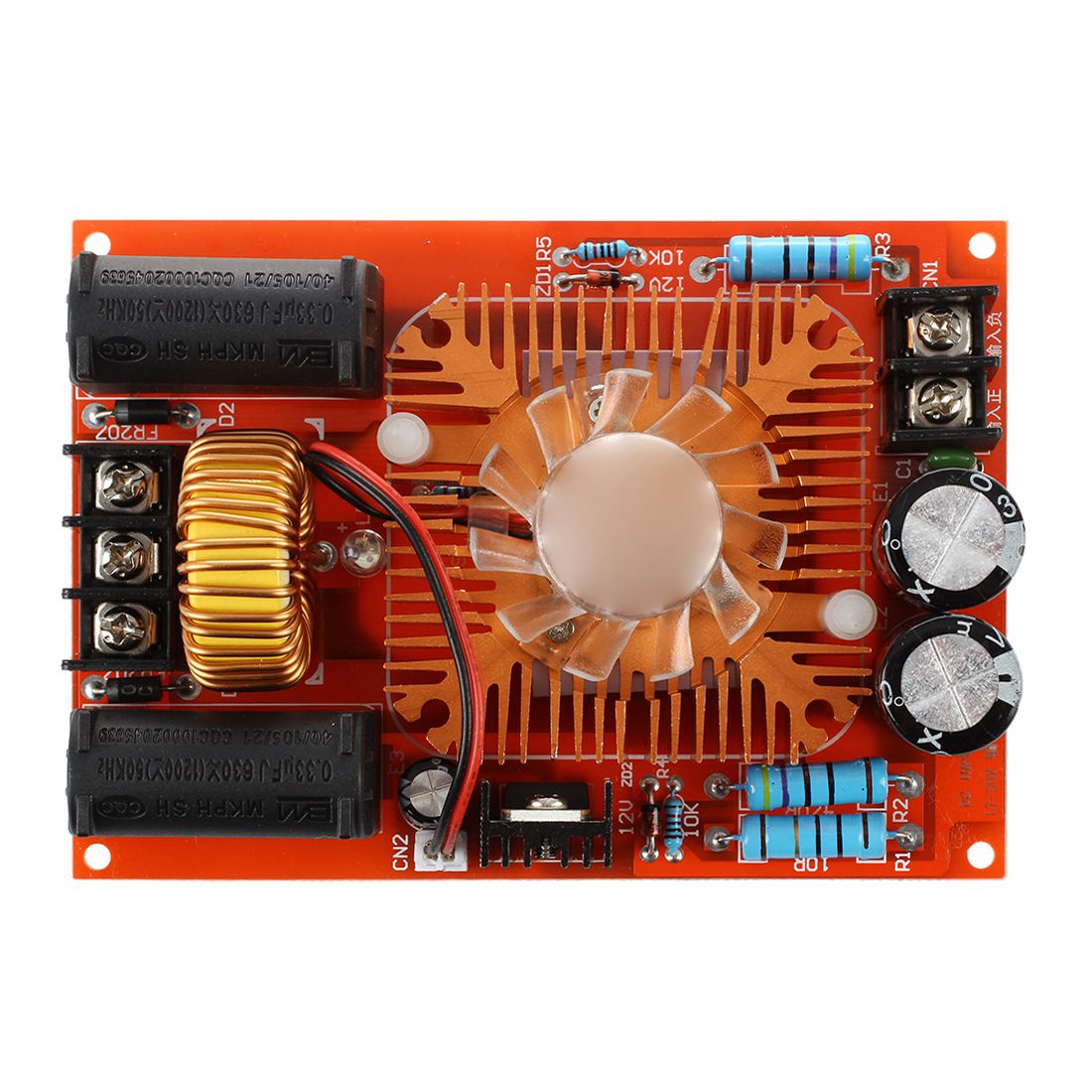 Najlepsza cena ZVS cewka tesli flyback kierowca/ SGTC/generator Marksa/drabina jacoba 12-30V DC czerwony