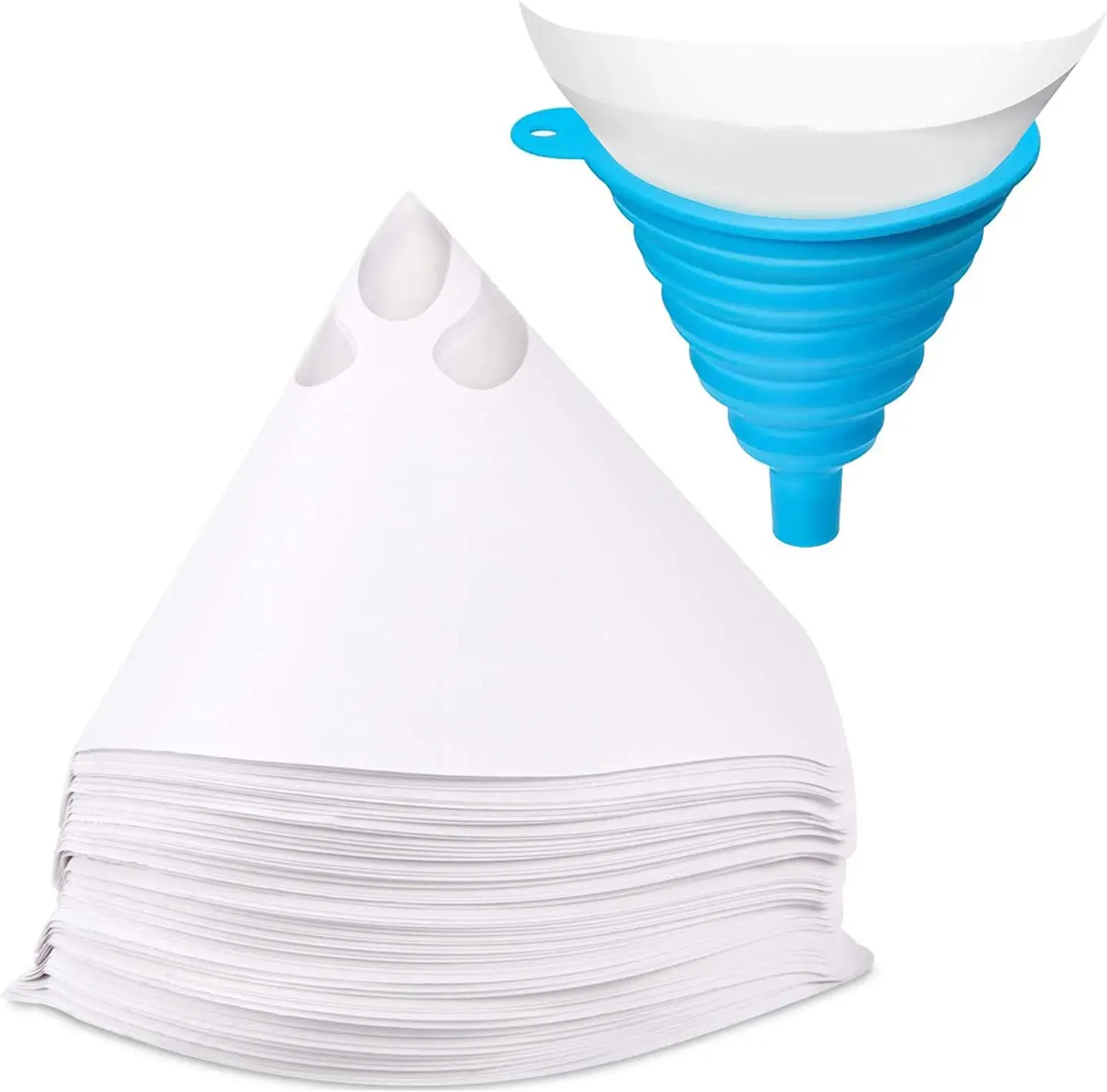 Filtro de papel descartável para carro, 300 peças, 190 malha, purificação, copo, spray de tinta, malha cônica, nylon, mícron, ferramentas de funil de papel