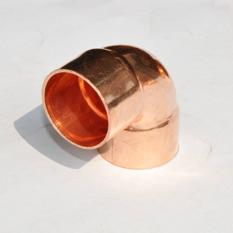 6.35mm-28.6mm 90 Degree Red Copper Elbow For Copper Pipe Welding Connection