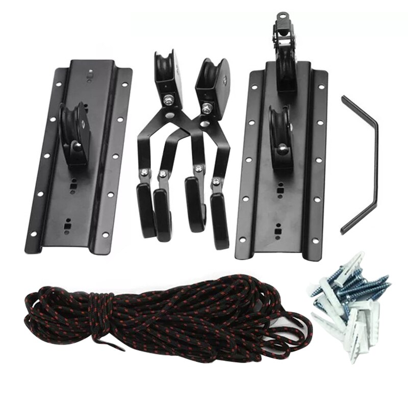 Kayak & Kano Katrol Systeem Kajak Opslag Hoist Garage Plafond Katrol Rack 125Lb