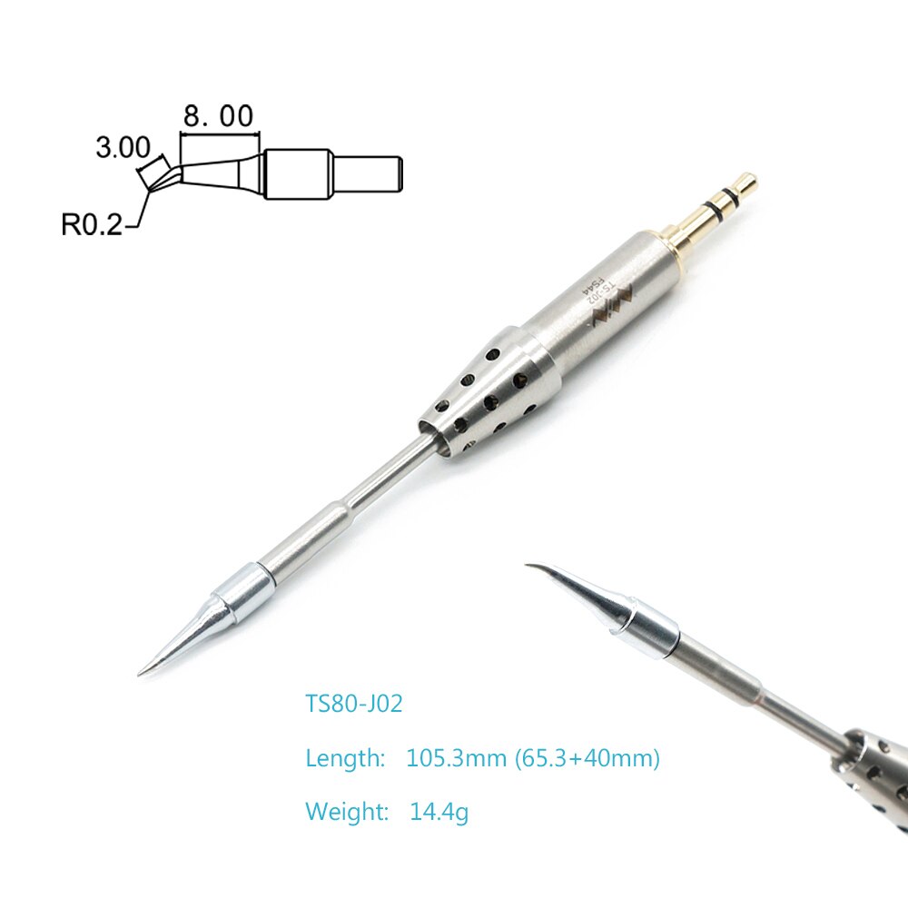 Metallo di Saldatura Punte di Ferro TS80P mini Intelligente di Saldatura Elettrica Testa di Ferro di Saldatura Elettrica Ferro Accessori Strumenti di Saldatura