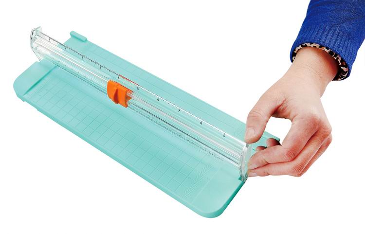 Bærbar papirskæremaskine til  a4 manuelle papirtrimmerskærerblade håndlavet værktøj kontorskolefarve tilfældigt