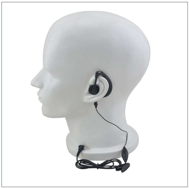 Single-Wire G-stile Auricolare Ear Loop con PTT-pin 2.5mm JACK per Uniden Radio GMR3699-2CK PMR845 GMRS480 FRS1400-2 TR620