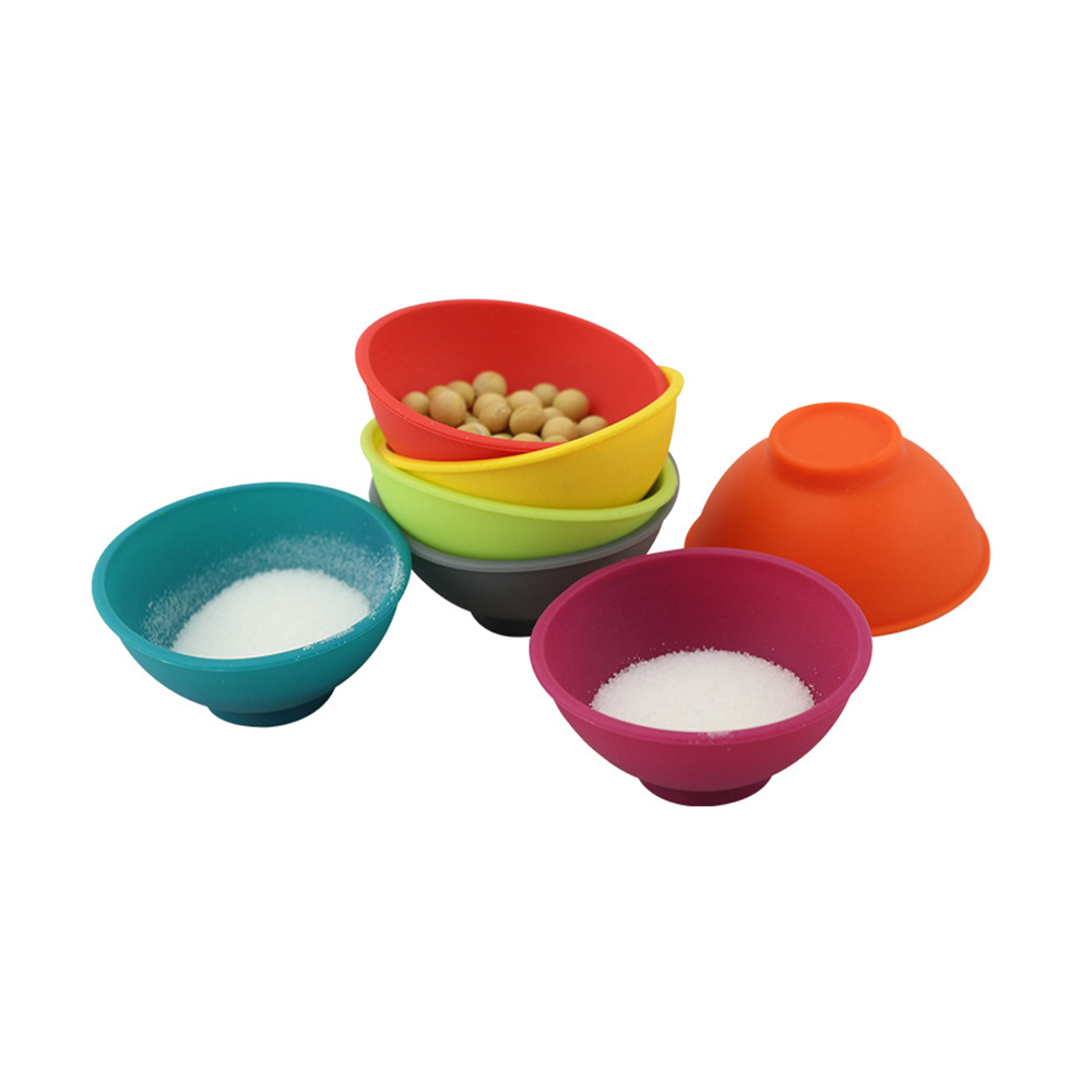4 stuks Siliconen mini kom siliconen kom babyvoeding kom kom keuken kruiden kom masker kom keuken benodigdheden