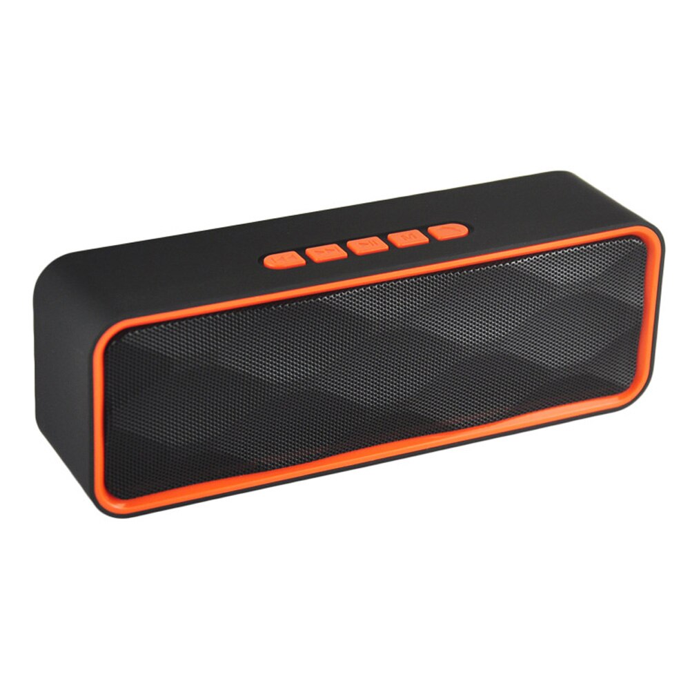 Joinrun Wireless Bluetooth Speaker Portable Handsfree USB TF Card FM Radio Stereo Sound Double Speaker Subwoofer Player: Orange