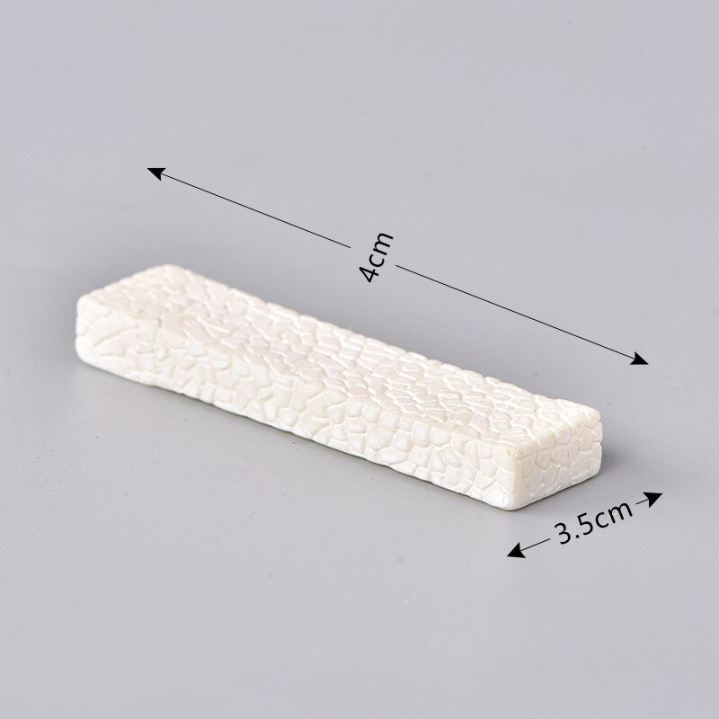 Escalera de camino de paso de piedra gris, accesorios de bricolaje para decoración de jardín, casa, Mini artesanía, micropaisajismo, 2 uds.: 12