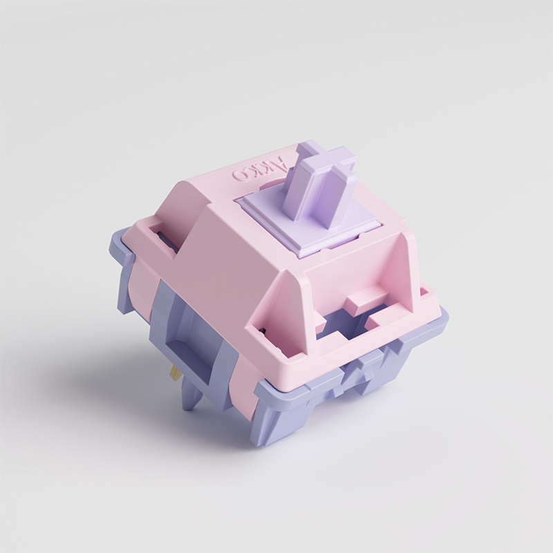 Akko Fairy Switch Interruptor silencioso lineal de 5 pines 50gf compatible con teclado mecánico MX (45 piezas)