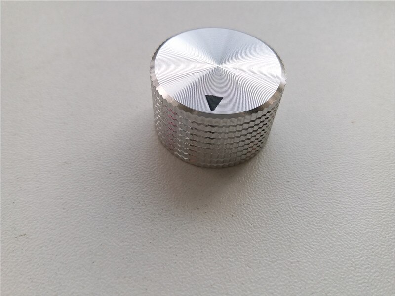 4 stk aluminium knott gitter ananas potensiometer knott 25*15.5*6mm kaps volum knott bryter sølv/svart/rød rørforsterker: Sølv
