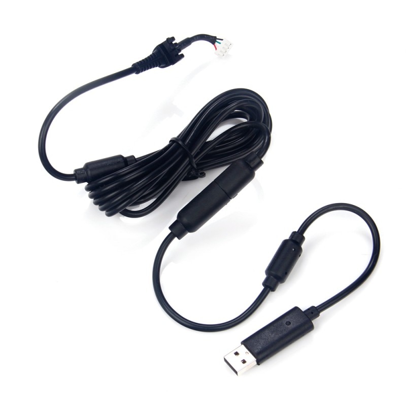 For Xbox 360 Wired Controller KK USB 4Pin For Line Cord Cable +Breakaway Adapter