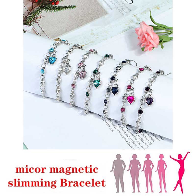 1pc- kristall-Armbinde, exquisites abnehmarmband, magnettherapie, fettverbrennung, verbesserung der durchblutung
