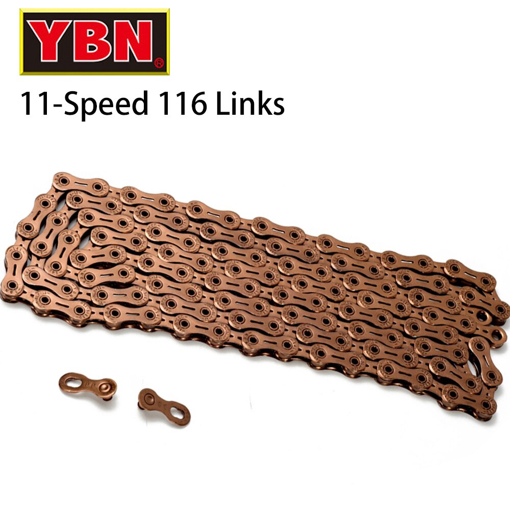 Ybn 11S 11 22 33 Speed Fietsketting Sla Hollow Rose Goud Mtb Racefiets Kettingen Voor Shimano/sram/Campanolo Systeem 116L Voor Slx Xt