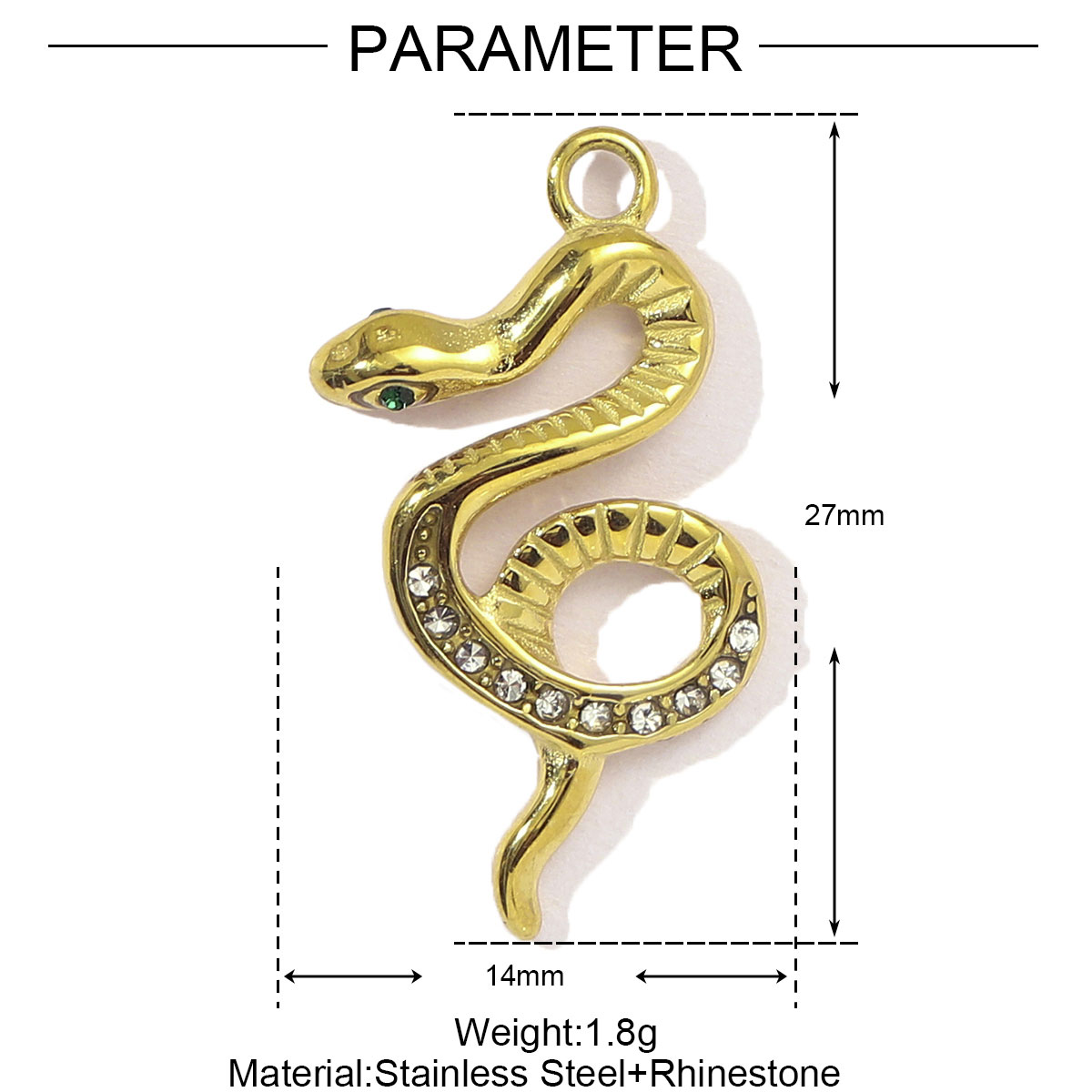 3 stuks/lot roestvrijstalen oceaanpalm zeester kettinghangers, schildpad en slang, doe-het-zelf armband bedeltjes voor dames: Rhodium geplateerd