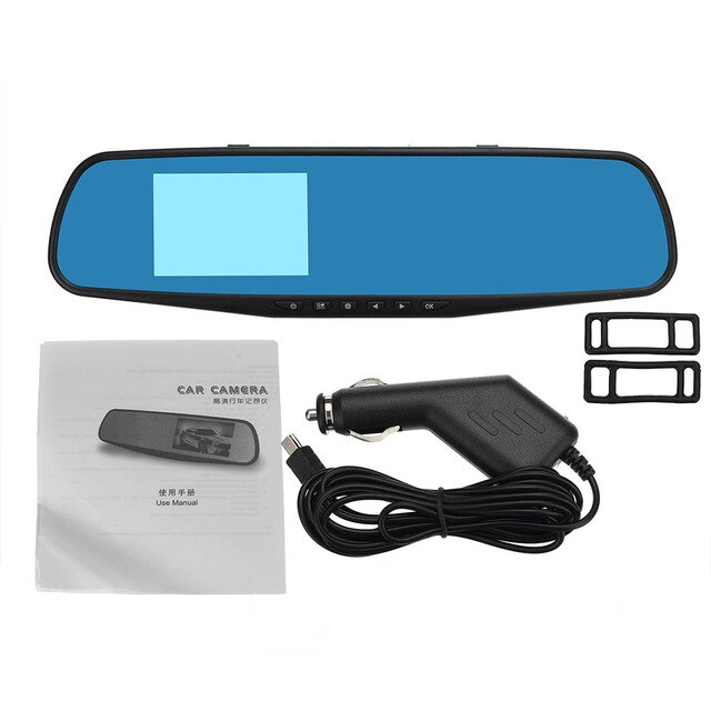 Dash Cam Lcd-scherm 110 ° Groothoek Rijden Auto Recorder Motion Dection Loop Recording Ondersteuning 32Gb Auto Dvr video Recorder: Default Title