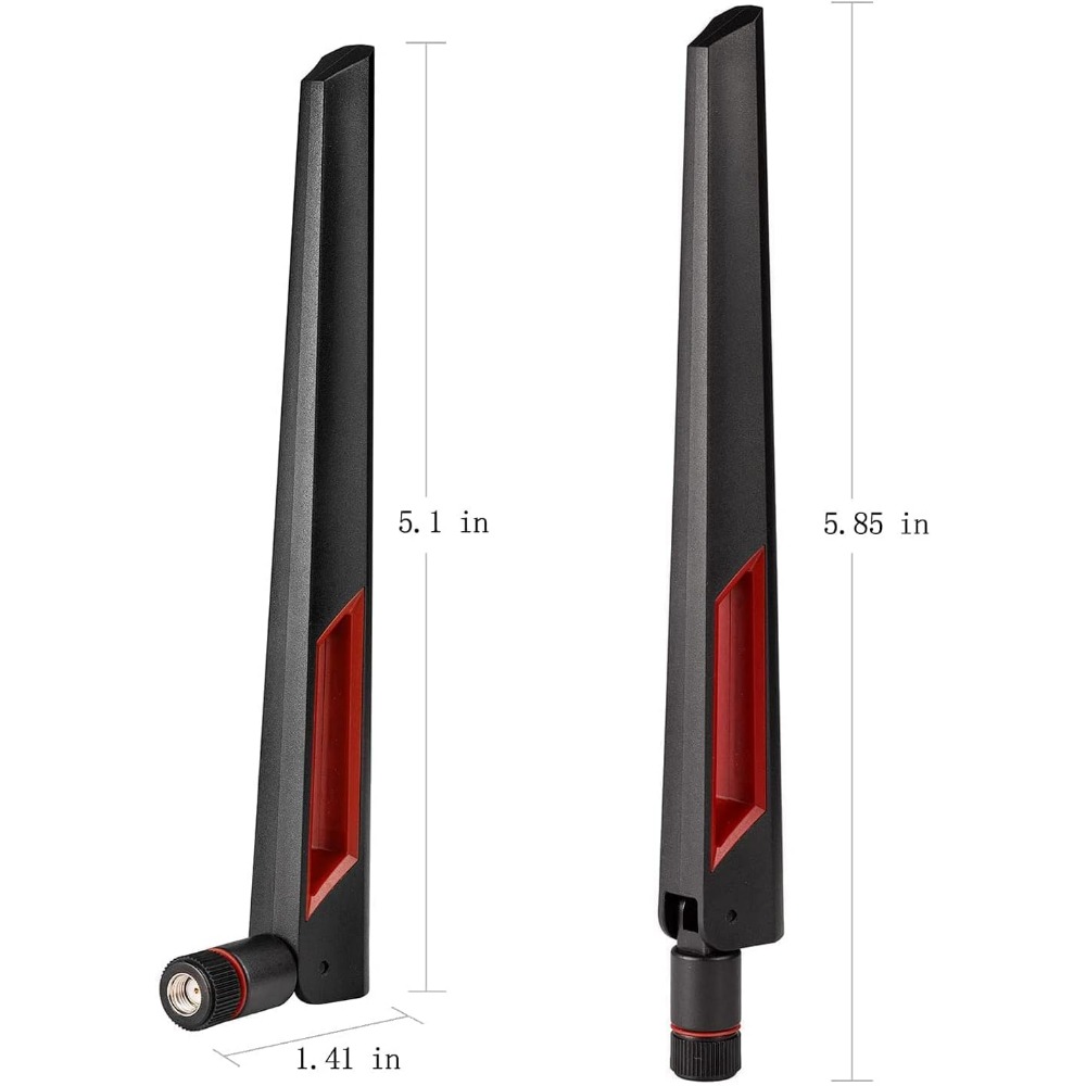 2.4GHz 5GHz 5.8GHz Dual Band Wifi Antenna + 15CM I-P-E-X-1 to RP-SMA for Mini PCIe Card Wireless Routers, PC Desktop, Repeater