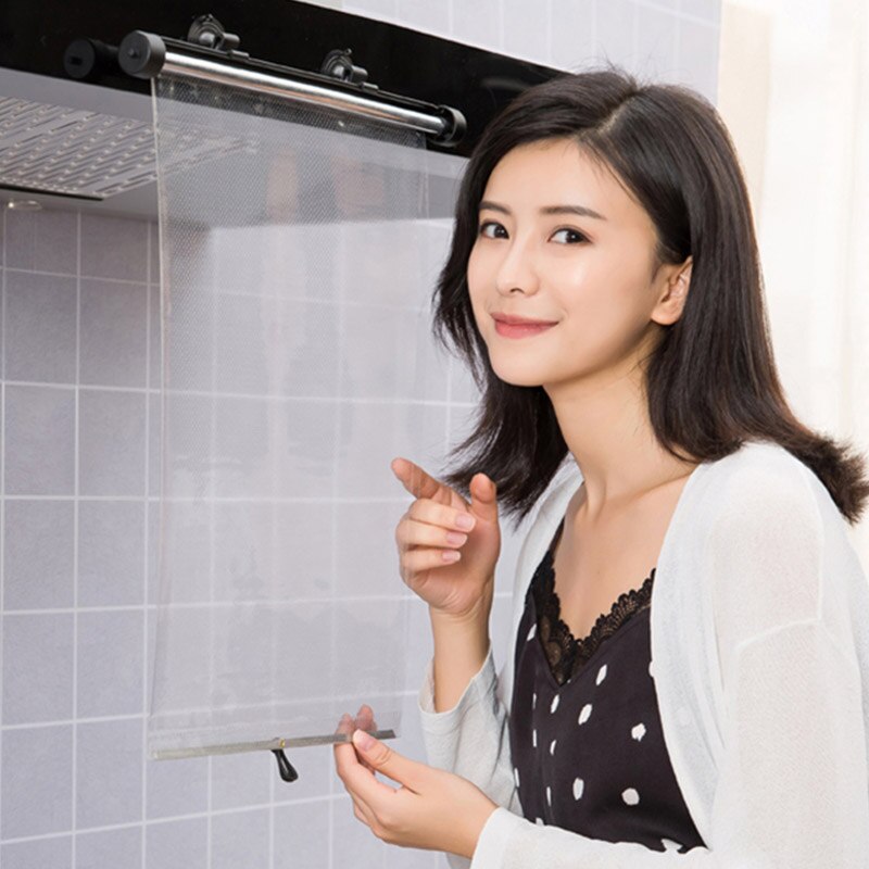 Tenmiu Roller Masker Blind Home Keuken Koken Punch Gratis Waterdichte Olie Gordijn Transparante Olie Absorptie Papier Plastic Ciq