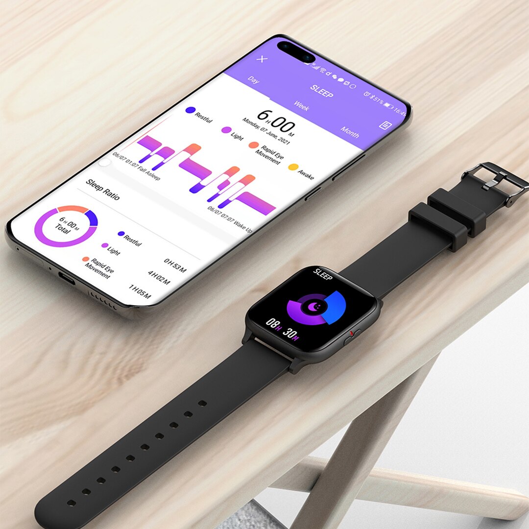 COLMI – montre connectée P8 Mix pour les hommes, étanche conforme à la norme IP67, moniteur d&#39;activité physique et de fréquence cardiaque, écran de 1.69 pouce, pour téléphone Android et iOS