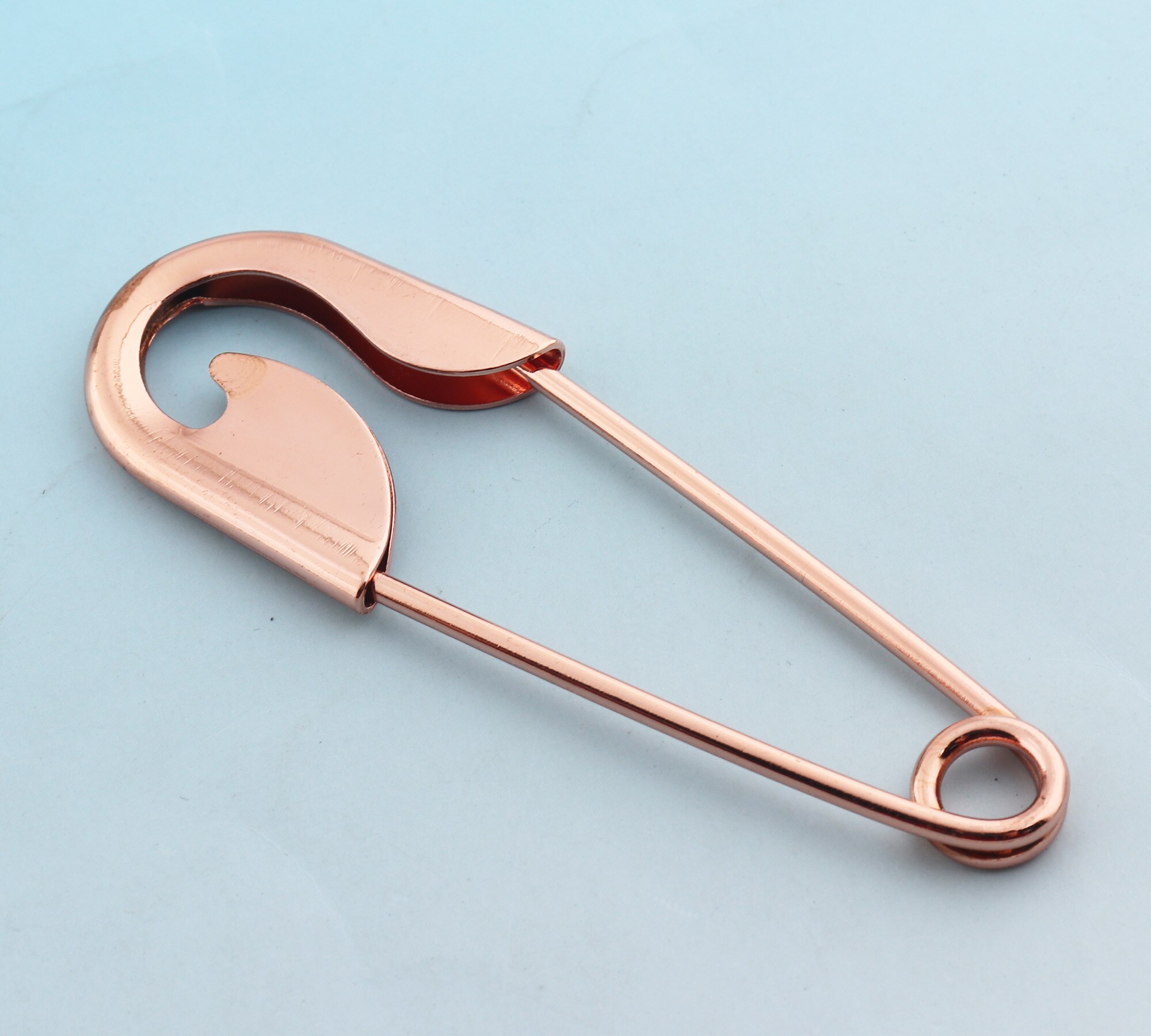 Alfiler de seguridad grande de 10cm, 5 uds., alfileres de seguridad de oro rosa, alfileres de Metal, broches para chal, broches de seguridad, prendedores para ropa DIY