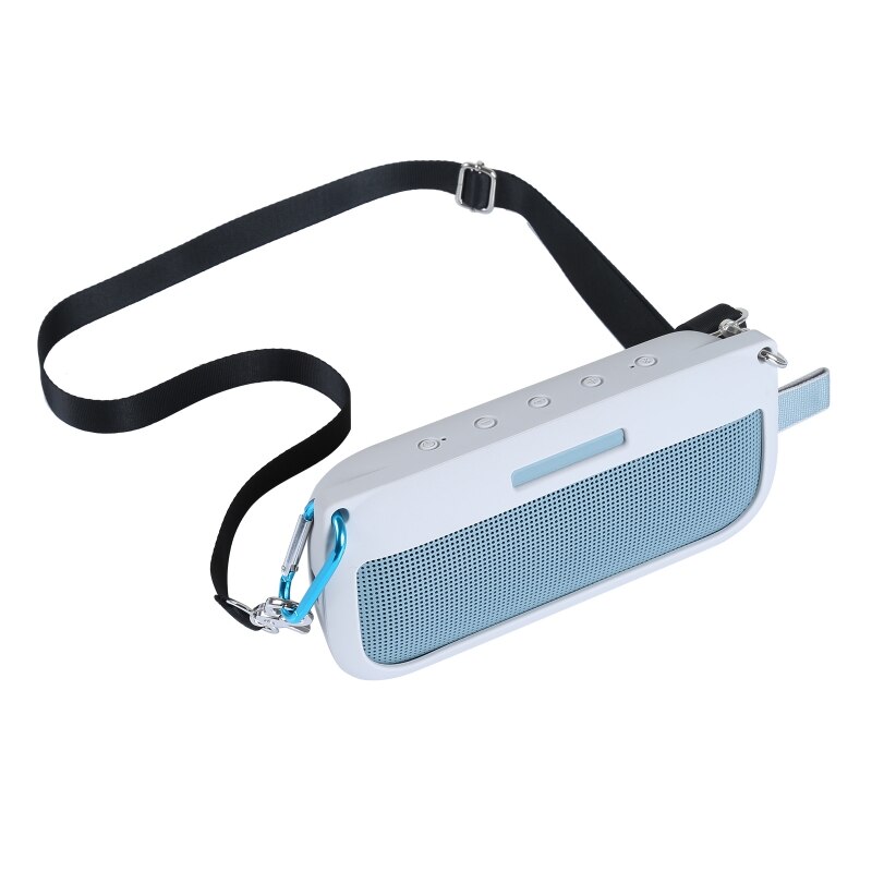 Silicone Protective Cover for Bose Sound Link Flex Speaker Travel Case Classic Style Case with Shoulder Strap