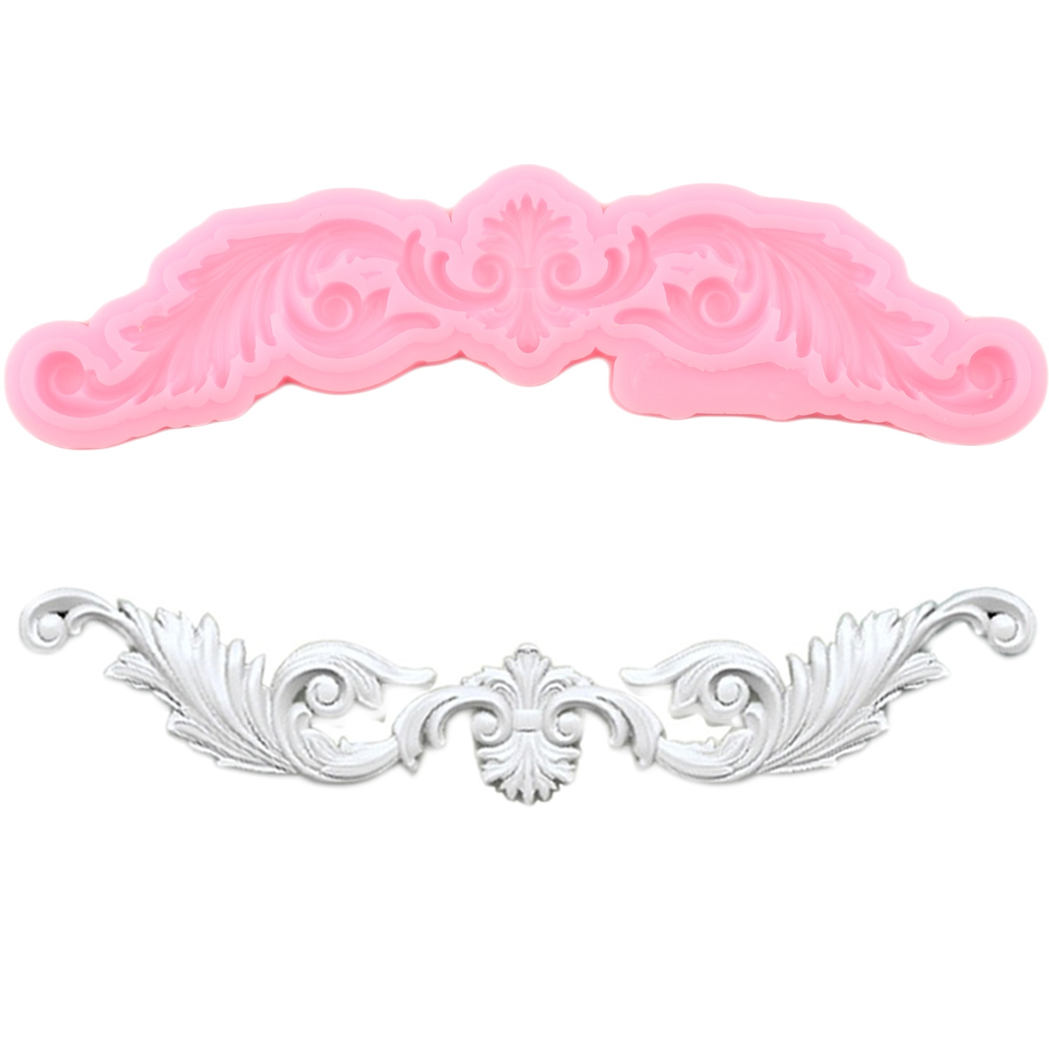 3D Craft Relief Cake Border Silicone Mold Polymer Clay Fondant Mould Cake Decorating Tools Candy Chocolate Gumpaste Molds