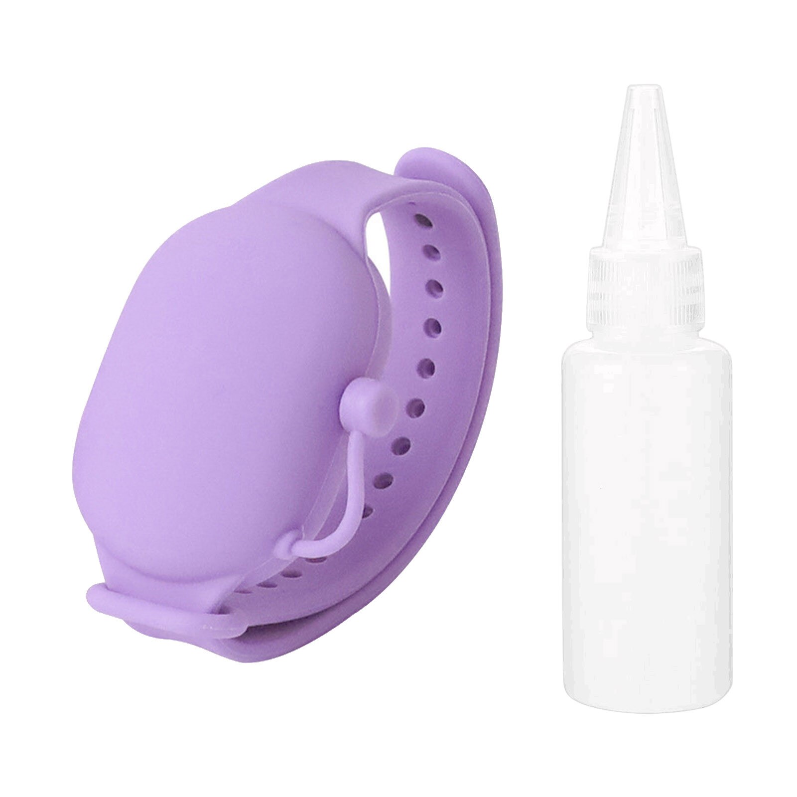 Portable Cartoon Wristband Hand Dispenser Bracelet Hand Sanitizer Gel Soap Dispenser Cute Kids Hand Sanitizer Holder Travel: Purple