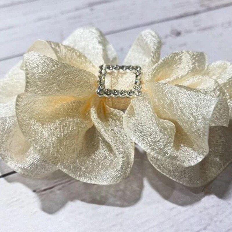 Cinta de gasa arrugada de 25 yardas y 40mm, Material para tocados Diy, para Tartas, flores estilo Bandage, accesorios de decoración de ropa