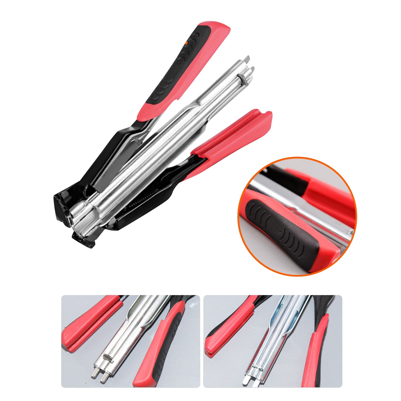 Hog Ring Plier Tool Fastening Clamp Installation Poultry Cage Plier 600/2500 Pcs Nail Chicken Mesh Cage Wire Fencing Caged clamp