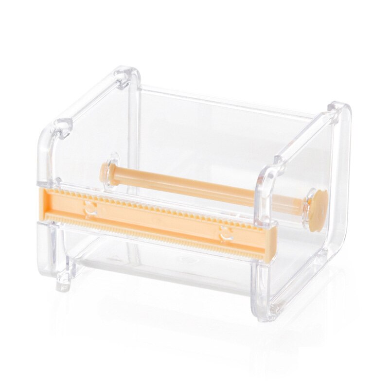 Stationery Masking Tape Cutter Washi Tape Storage Organizer Cutter Office Tape Dispenser: Orange