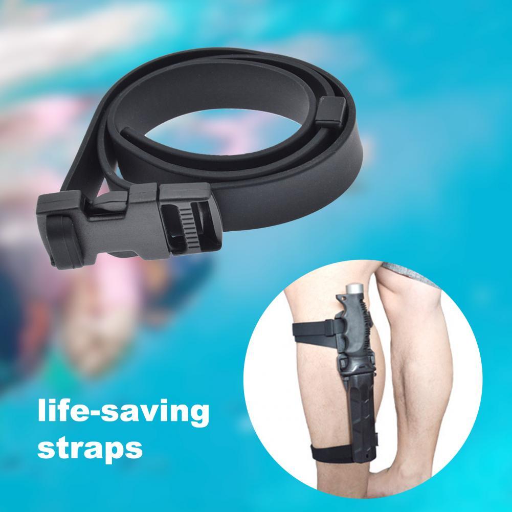 Anti-Kras Lichtgewicht Quick Release Rubber Mes Bandjes Snorkelen Riemen Voor Zwemmen
