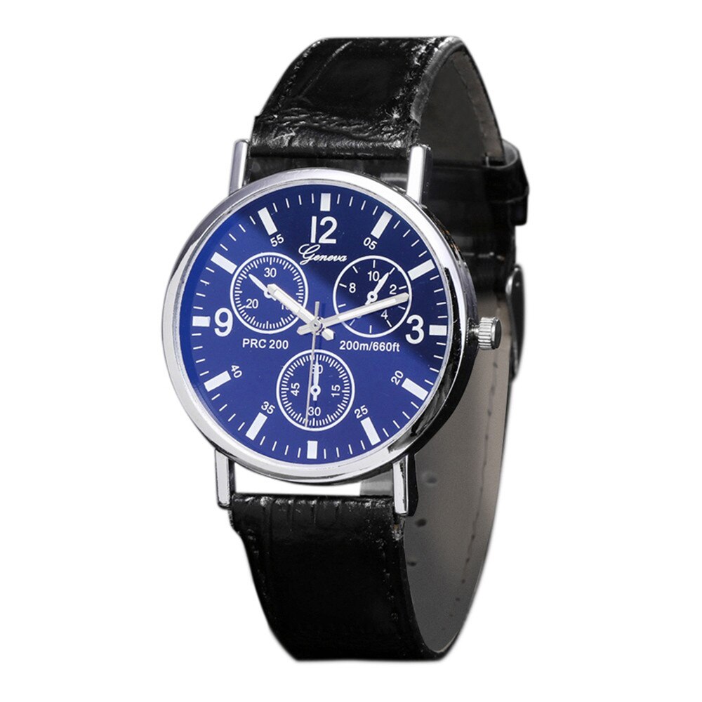 Blu Ray Glas Horloge Neutrale Quartz Simuleert De Polshorloge 10.1: A