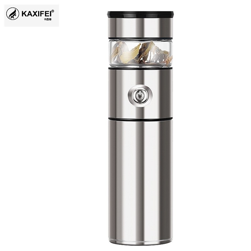 500Ml Glas Thee Thermos Cup Mok Rvs Thermos Vacuüm Cup Thee Zetgroep Fles Vacuüm Kolven Thermische Mok Water fles