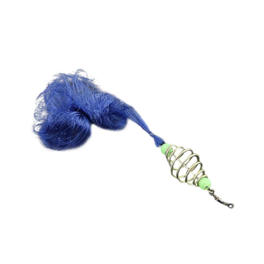 1pc nylon verkkoloukku valohelmi kuparijousi parvi verkko kalaverkkotarvike ulkoiluvaruste väri satunnainen 08 pj 5: 12 mesh