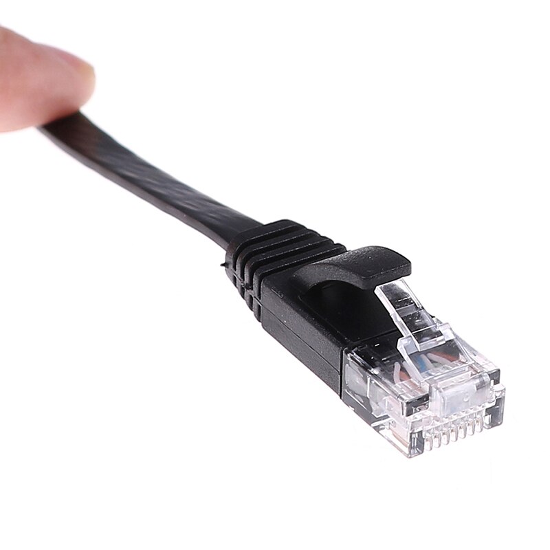 1pc 30cm Cat6 Network Cable Patch Cord RJ45 Slim High-speed Computer Networking Cord