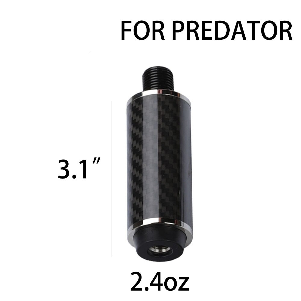 Carbon Fiber Billiard Pool Cue Extension Bumper Extender Extension for PREDATOR MEZZ ZOKUE HOW FURY Billiard Accessories: 3.1 for Prodator