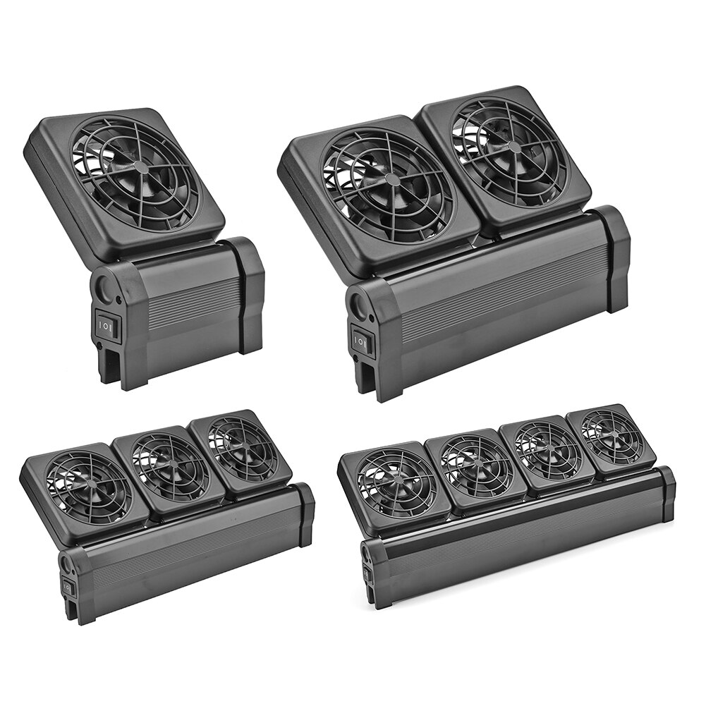 system chłodzenia wentylatora w akwarium sterowanie agregatem chłodzącym zmniejsz temperaturę wody 1/2/3/4 zestaw wentylatorów chłodnica morski staw Akcesoria