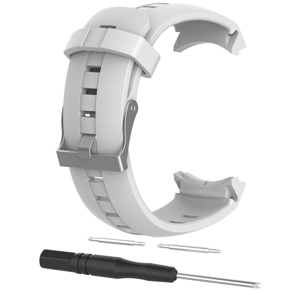 Correa de silicona para Suunto Spartan ULTRA Sport, pulsera para Suunto Spartan AMBIT3, Correa VERTICAL / Traverse: white / For Ambit3 Vertical