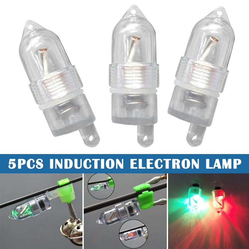 5pcs LED Deep Underwater Fish Attracting Lure Fishing Strobe Flash Light Bait Indicator H7JP