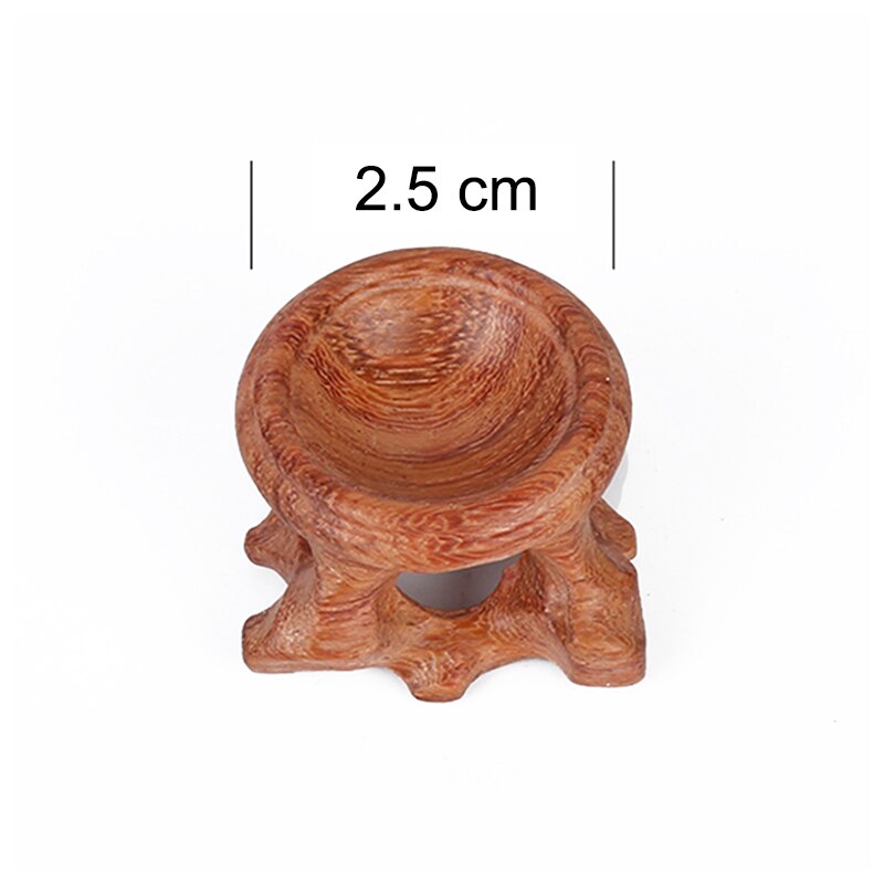 Wood Display Stand Base For Crystal Ball Sphere Home Office Desktop Decoration: 2.5CM