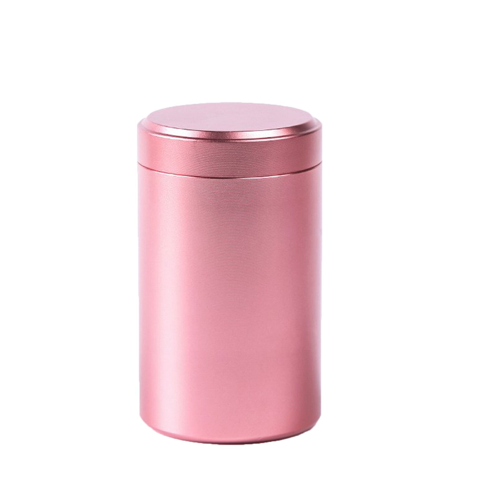 Lata sellada de Metal de aluminio anodizado multifuncional, Color sólido, portátil, paquete de té de viaje, producto práctico para el hogar: Rose Gold
