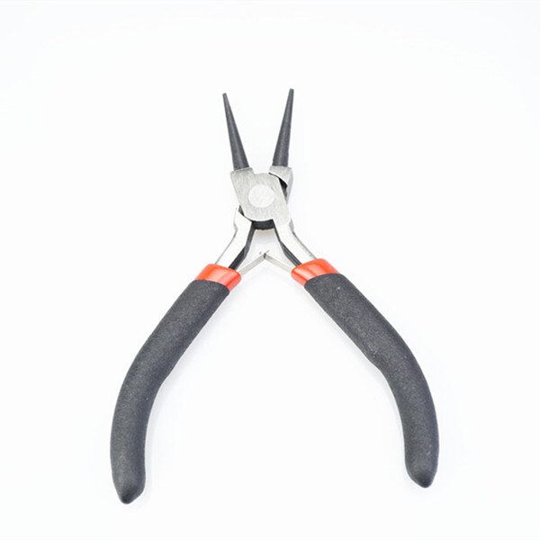 Biżuteria szczypce, narzędzia i sprzęt zestaw długa igła okrągły nos krajalnica szczypce do tworzenia biżuterii akcesoria do rękodzieła HK043: Czerwony