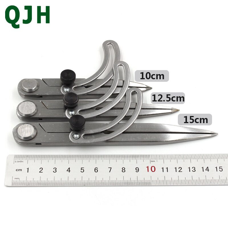 1PC Durable Adjustable Scriber Divider Wheel Compass Leather Stitch Hole Distance Measure Leather Divider Tool