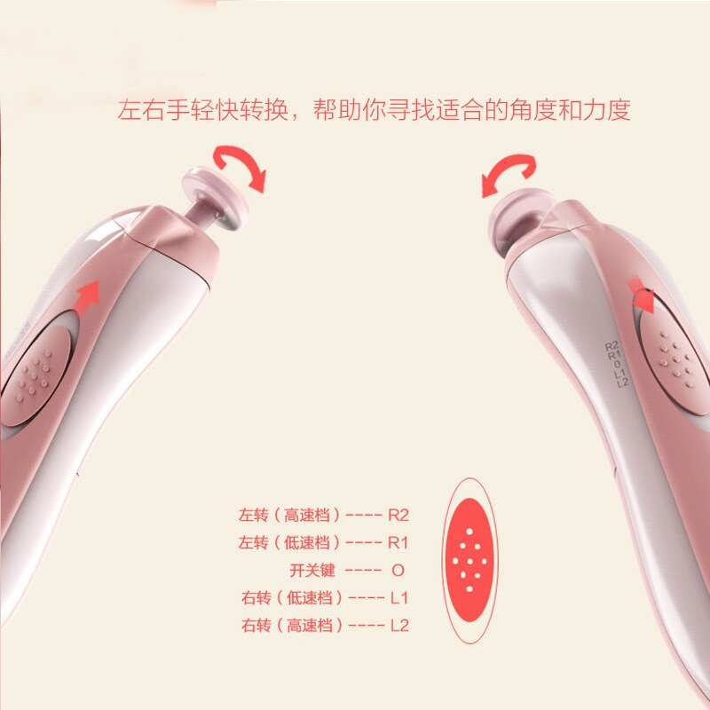 Veilig Pasgeboren Elektrische Nagelknipper Cutter Ultra-Stille Baby Nail Trimmer Manicure Cutter Schaar Kids Trimmer Manicure Nail Care