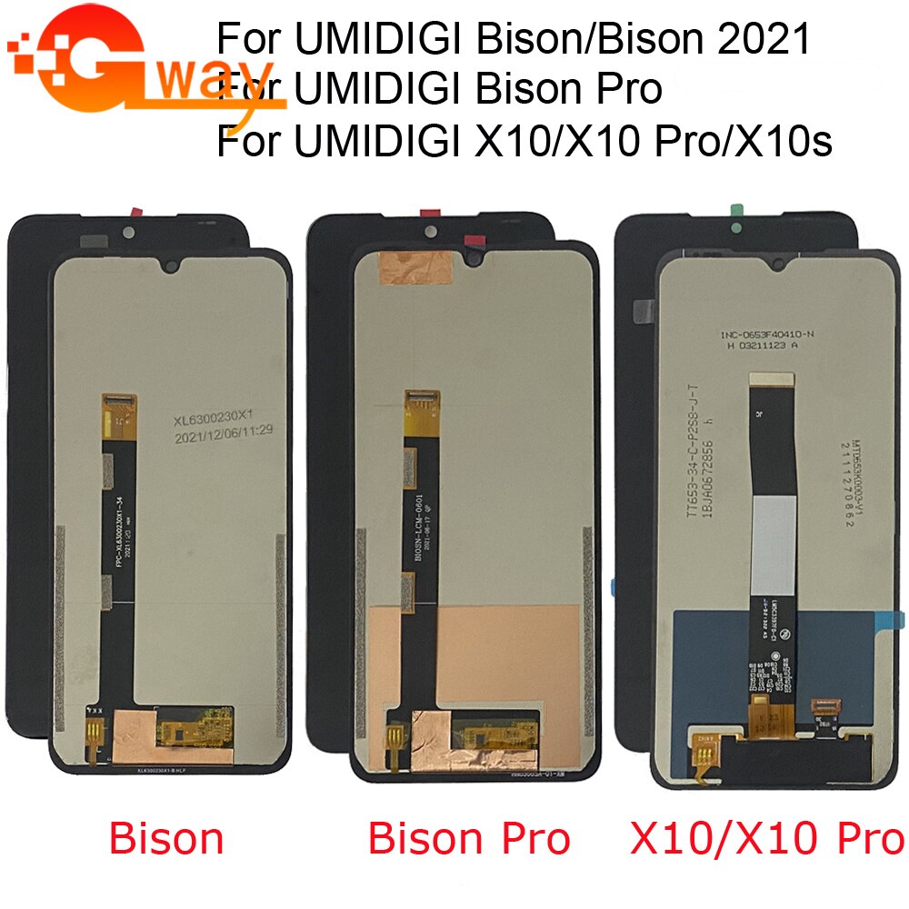 Umidigi bison lcd-display-touchscreen-digitizer-einheit für umi bison lcd, umidigi bison  x10 pro lcd, bison  x10s x10g lcd