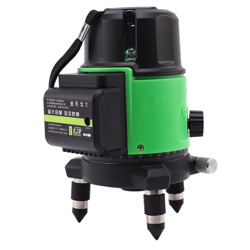 Groene straallijn 360 graden roterende buitenmodus ontvanger en schuine schuine lijn beschikbaar automatische lijnniveau amerikaanse stekker