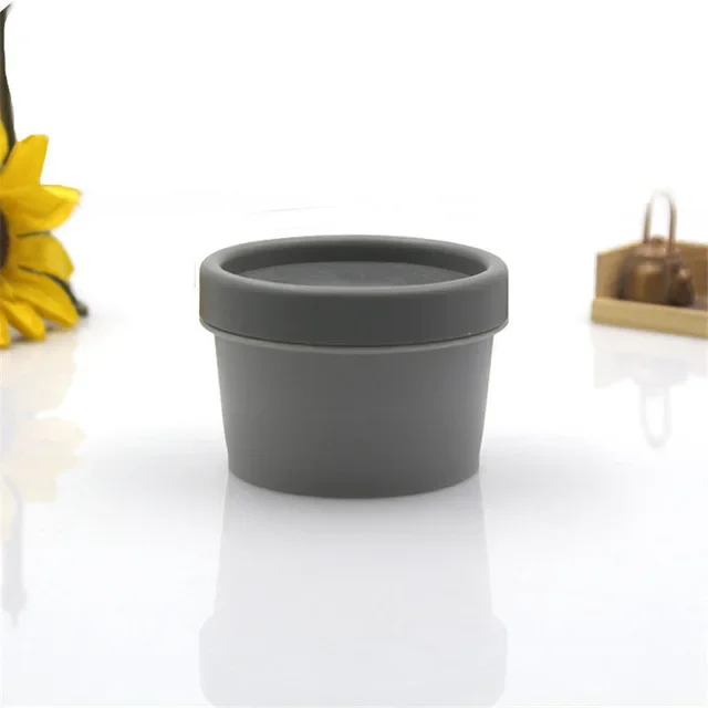 20Pcs 50/100ml Refillable Bottles Large Size Facial Mask Lotion Container Travel Face Cream Jar Cosmetic Box Cosmetic Containers: DARK GRAY / 40ml