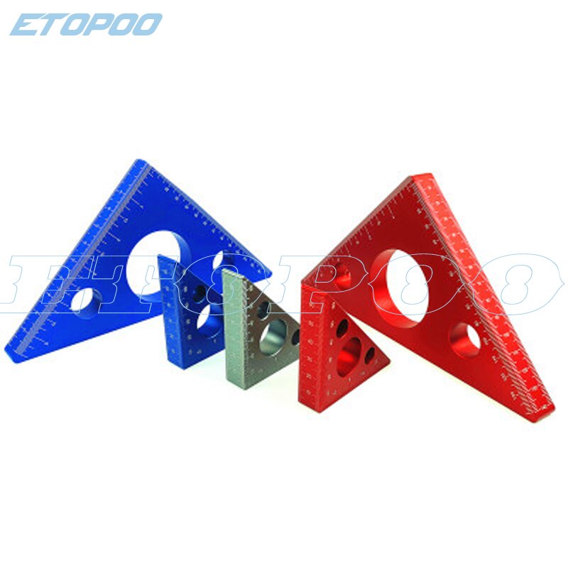 Aluminum right-angle ruler carpentry triangle height meter imperial Metric DIY tool carpentry tool