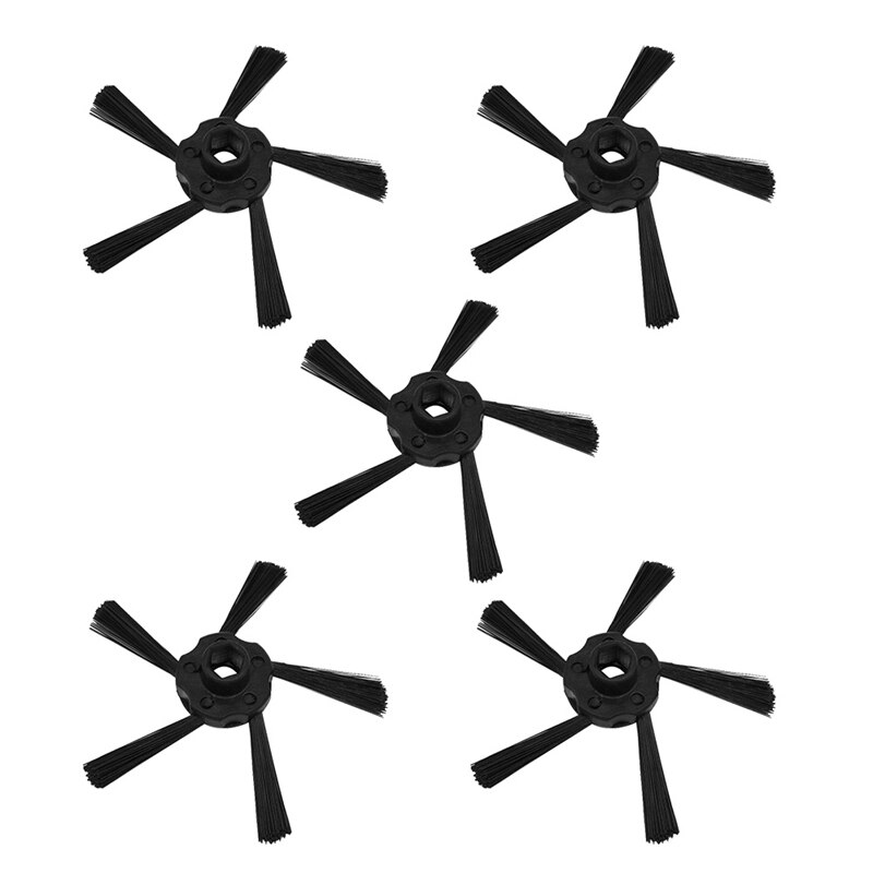 Rulle sidebørste hepa filter udskiftning til neato botvac d series  d3 d4 d5 d6 d7 d70e d75 d80 d85 robotstøvsuger dele: 5 stk 5- arme