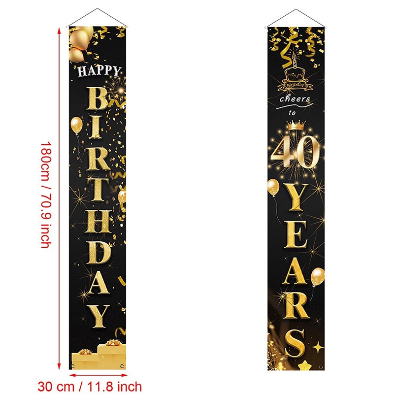 Birthday Door Curtain 50th Birthday Party Decorations Anniversary Party Supplies Adult 30 40 50 60 70 80 Year Birthday Party
