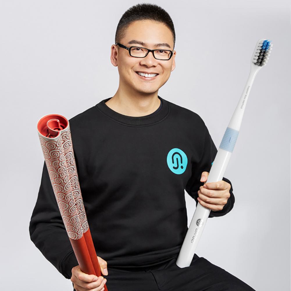 DR·BEI Toothbrush Ultra-fine Soft Bristles Gum Care Portable Bass Toothbrush for Travel