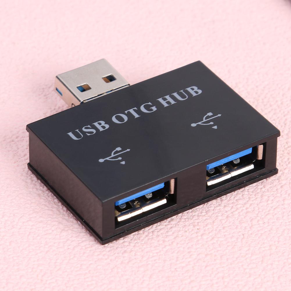 2 in 1 usb 2.0- hub, micro usb otg-hub, oplaadpoortconverter voor android-tablet, muis, toetsenbord, usb-flashstation