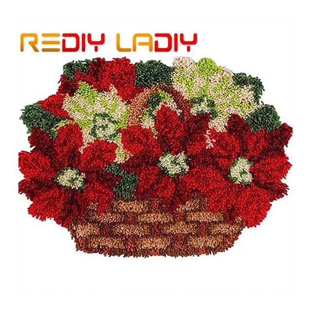 Haakpatroon tapijtpakketten, zuurstokken, liefde, doe-het-zelf, haken, tapijt, kleed, 100%  acrylgaren, kussen, mat, tapijt, jaar, decoratie, kunst en knutselen: Zd532